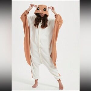 Newcosplay flying squirrel footless adult onesie medium